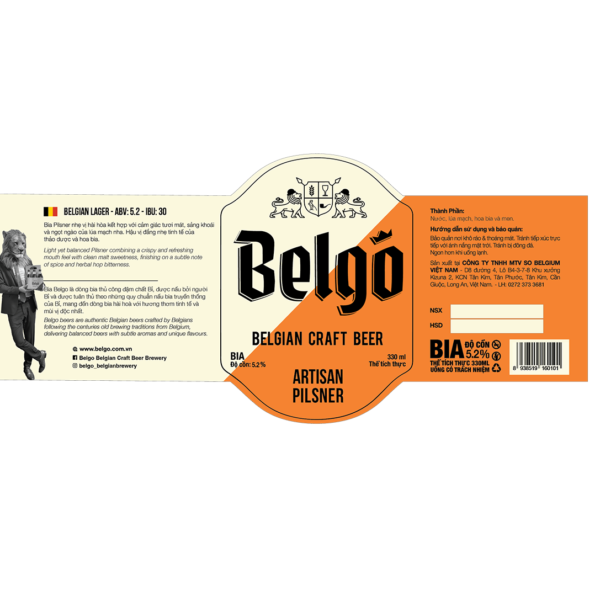 Belgo Artisan Pilsner Label
