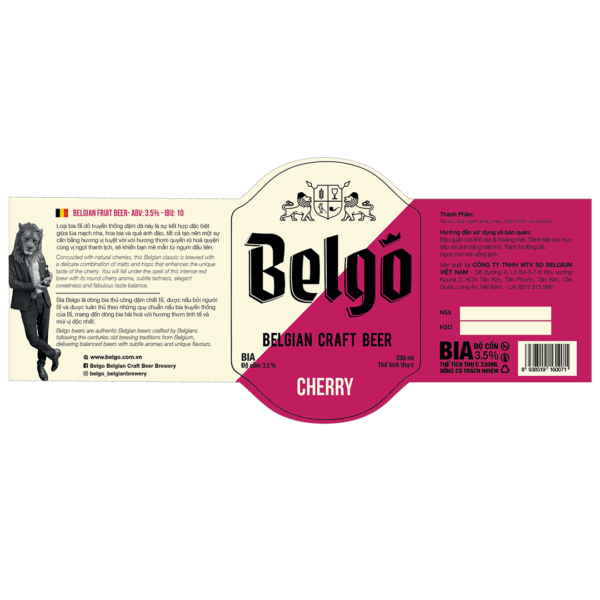 Belgo Cherry Label