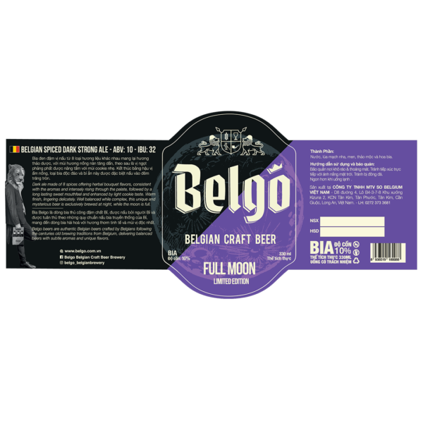Belgo Full Moon Label