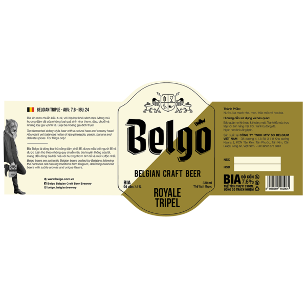 Belgo Royale Tripel Label