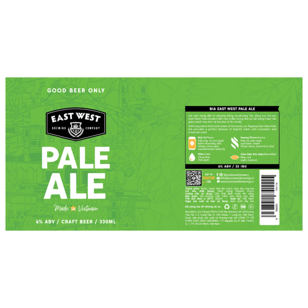 East West Pale Ale Label