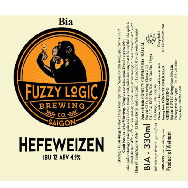 Fuzzy Logic Hefeweizen Label