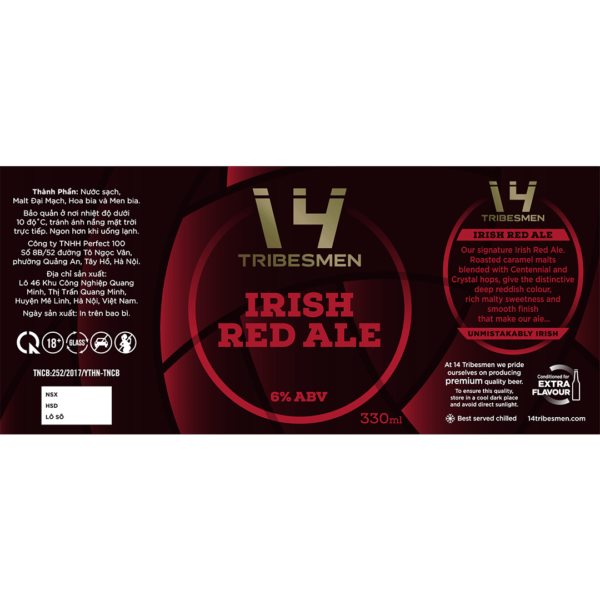 14 Tribesmen Irish Red Label