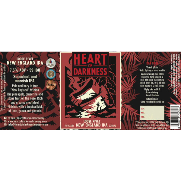 Heart of Darkness Loose Rivet NEIPA Label
