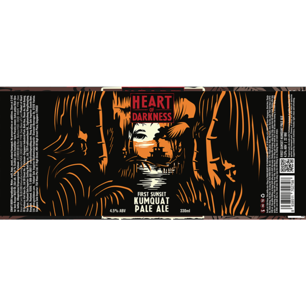Heart of Darkness First Sunset Kumquat Pale Ale Label