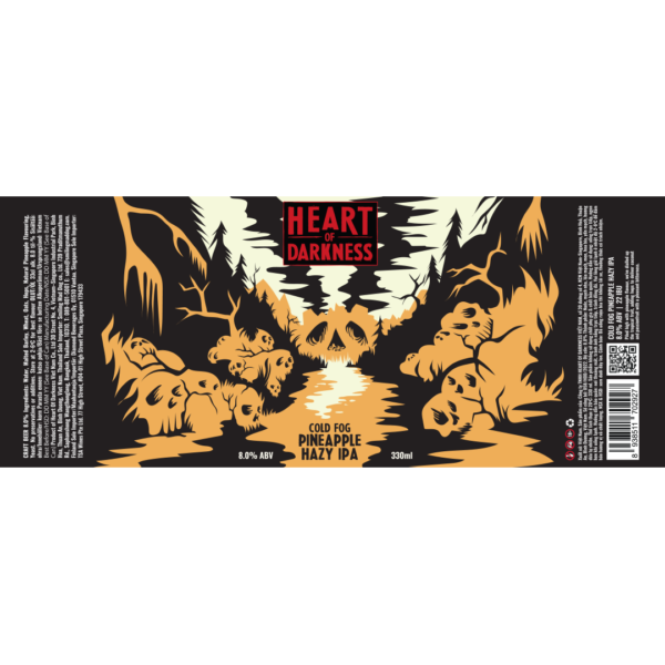 Heart of Darkness Cold Fog Pineapple Hazy IPA Label