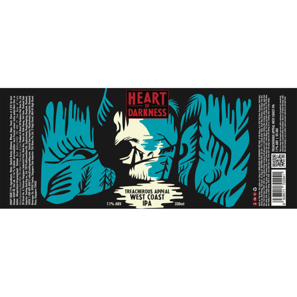 Heart of Darkness Treacherous Appeal West Coast IPA Label