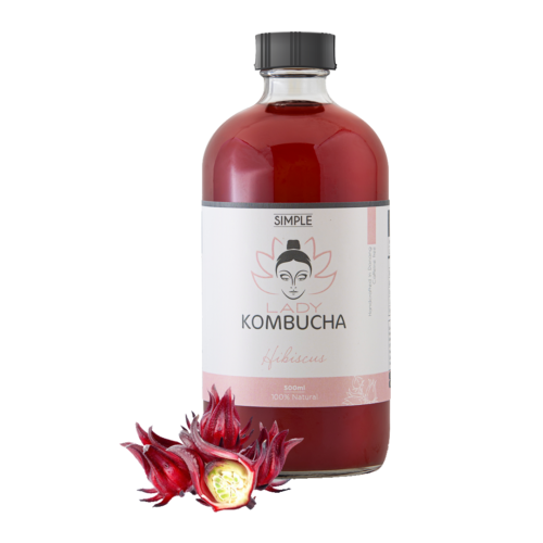 Lady Kombucha Hibiscus Bottle