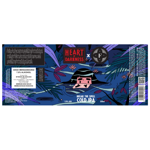 Heart of Darkness Break The Spell Cold IPA Label