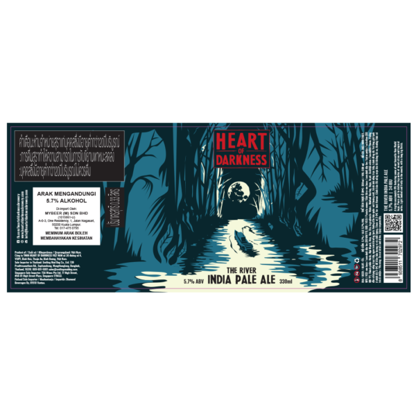 Heart of Darkness The River India Pale Ale Label