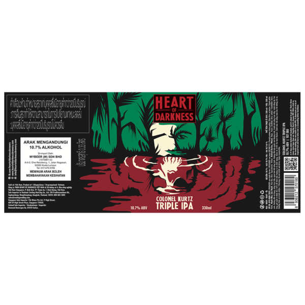 Heart of Darkness Colonel Kurtz Triple IPA Label