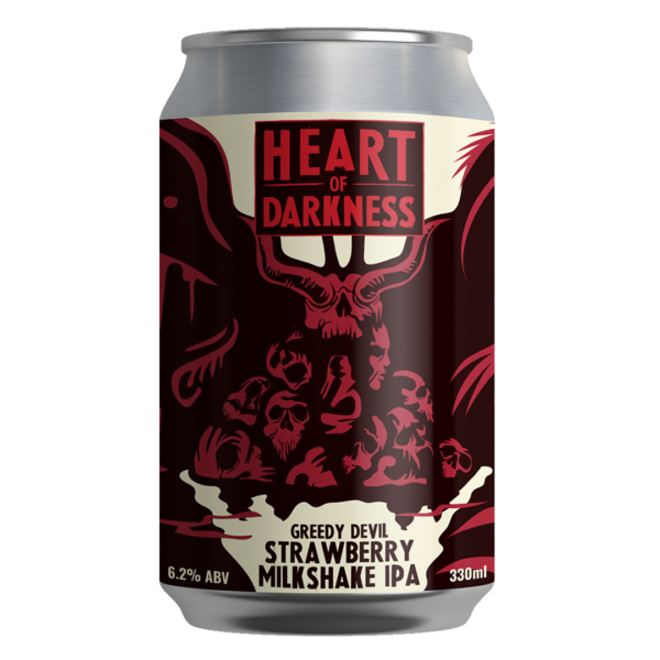 Heart of Darkness Greedy Devil Strawberry Milkshake IPA