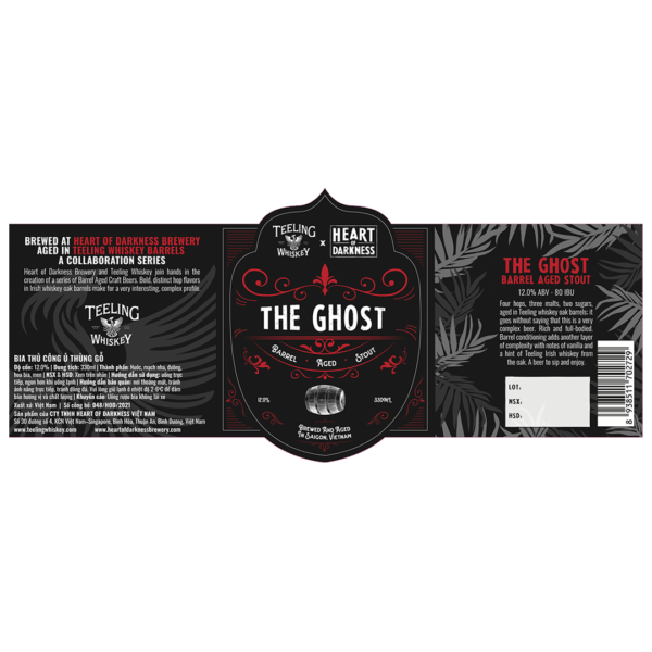 Heart of Darkness The Ghost Barrel-aged Stout Label