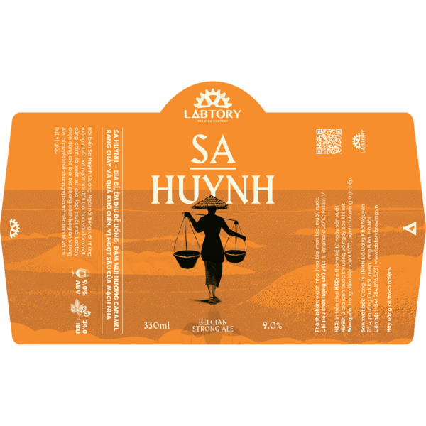 Labtory Sa Huynh Belgian Strong Ale Label