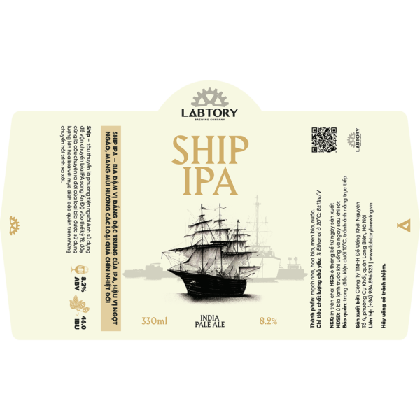 Labtory Ship IPA Label