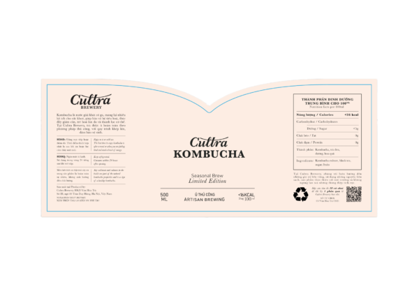 Cultra Kombucha Seasonal Label
