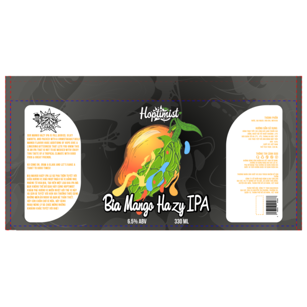 Hoptimist Mango Hazy IPA Label