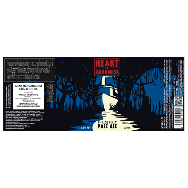 Heart of Darkness Pitiless Folly Pale Ale Label