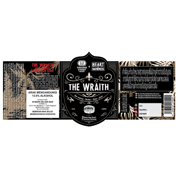 Heart of Darkness The Wraith Barrel-aged Stout Label