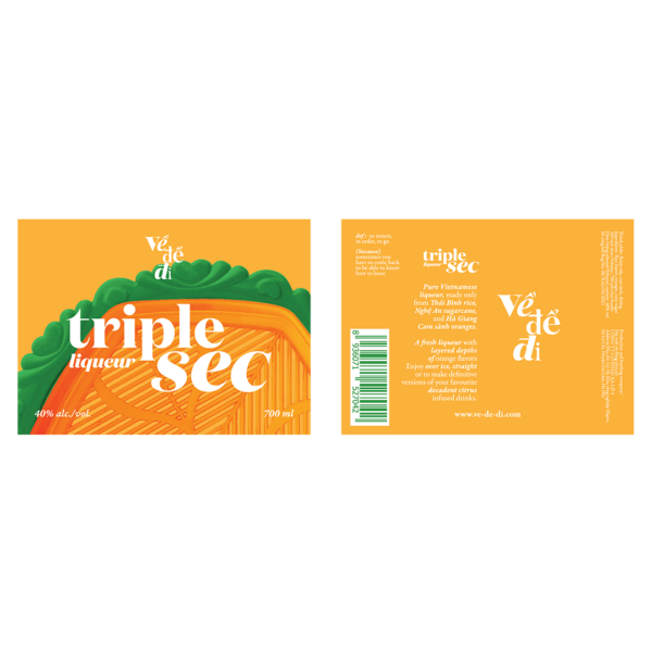 Về Để Đi Triple Sec 700ml Label