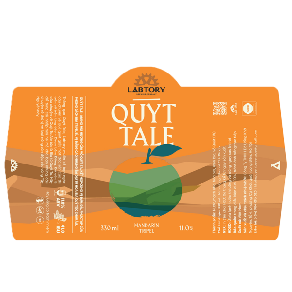 Labtory Quyt Tale Mandarin Tripel Label
