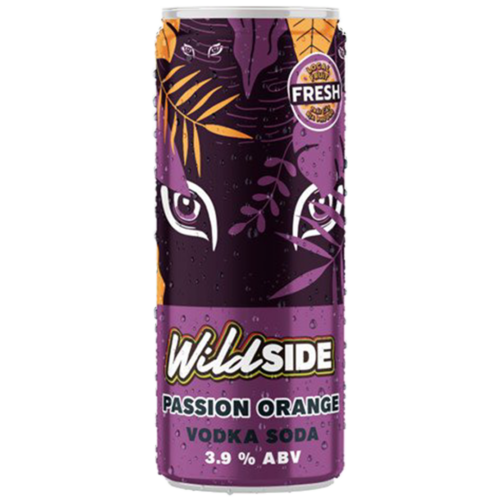 Wildside Passionfruit Orange Hard Soda